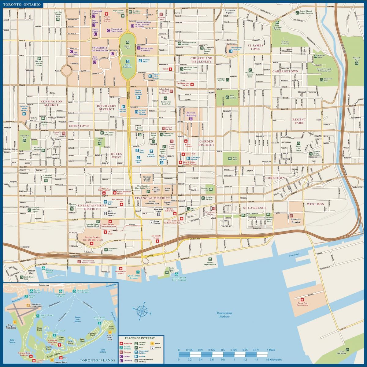 خريطة شوارع تورونتو